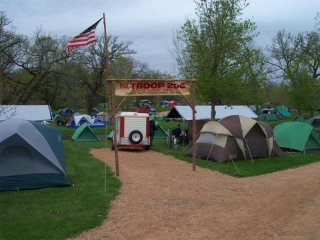 The General Camporee tent area