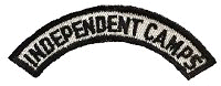 Strip that was distributed with the Viking Council patch for first several years after the Camp name was change to Reservation.  Worn below the main patch.  Often seen with camping awards from the prior patch.