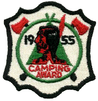 1955 Many Point Camping Award - Patch from Mr. J Downes.  Thank you!