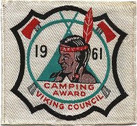 1961 Many Point Camping Award - Patch from Steve Young