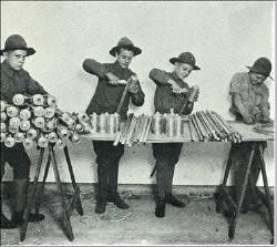 Scouts making Lanterns.      Click for Larger Image