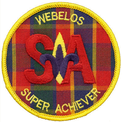 Webelos Super Achiever!  Click to enlarge